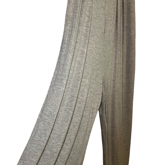 Halter Top Grey Wide leg Romper Swimsuit Cover up Size: Medium - Picture 6 of 11